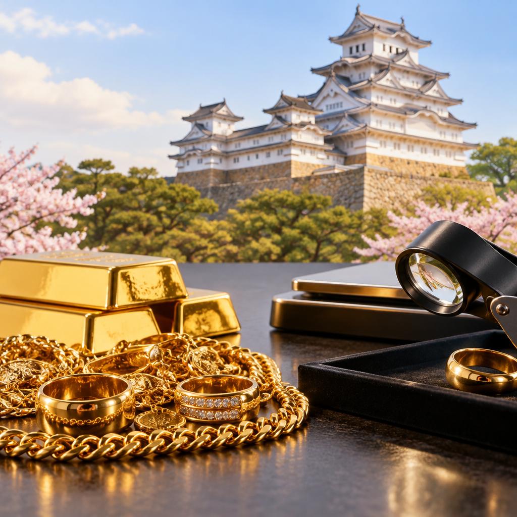 姫路で金を売るなら、納得の買取へ。経験豊富な鑑定士が一点ずつ丁寧に査定します