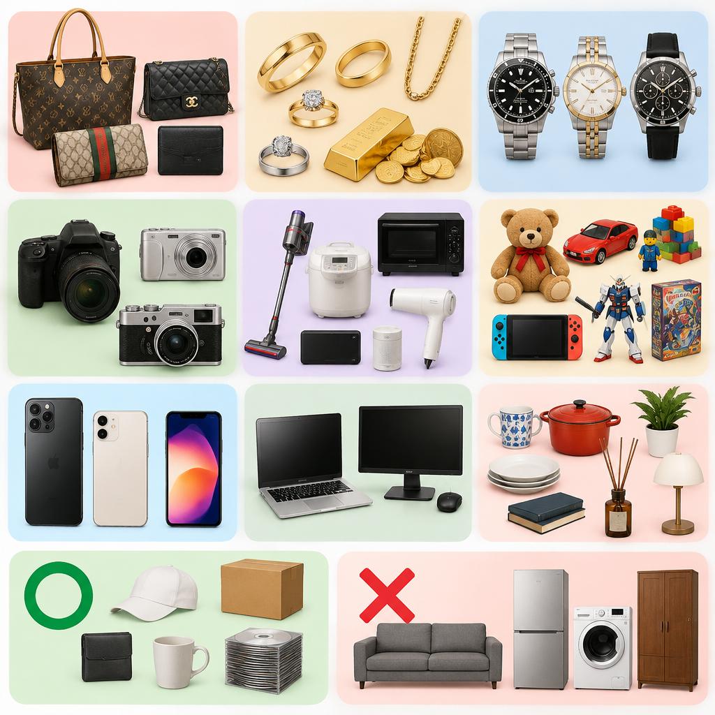 「これも売れる？」に応える、幅広い買取品目